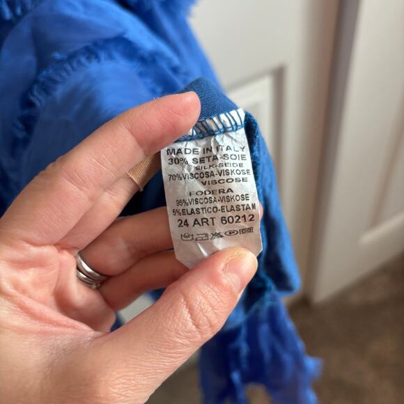 Made in Italy Women’s Silk Layered Maxi Dress Sz S/M Lagenlook Artsy Art2wear - Picture 9 of 14